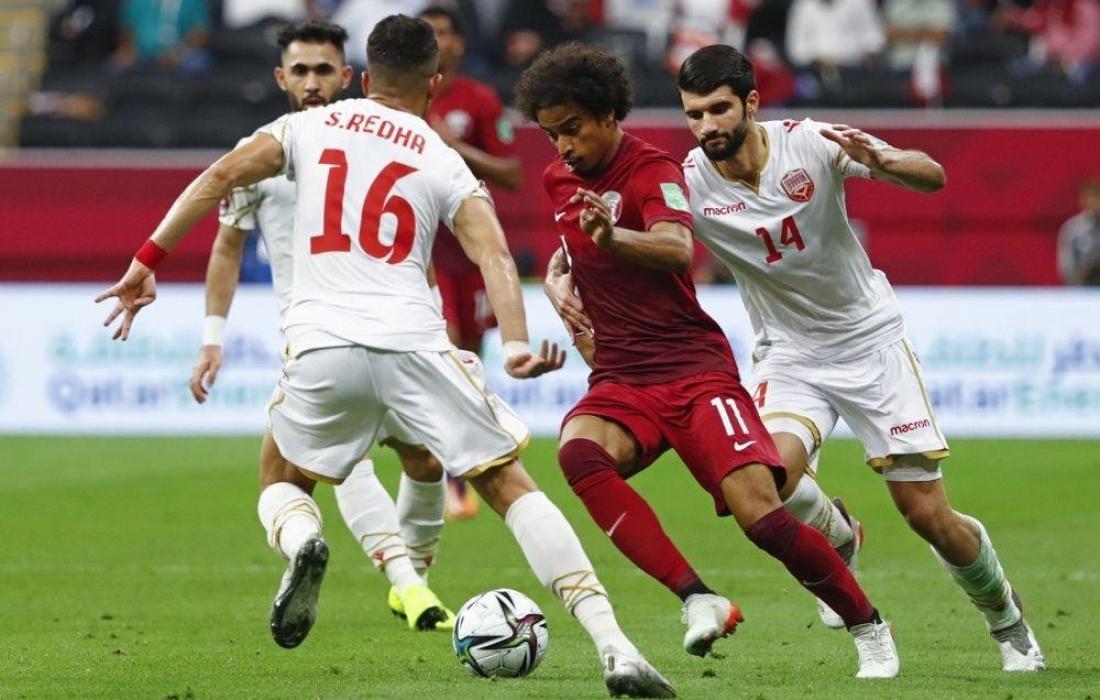 قطر تحقق فوزاً ثميناً  على البحرين في كأس العرب FIFA قطر 2021