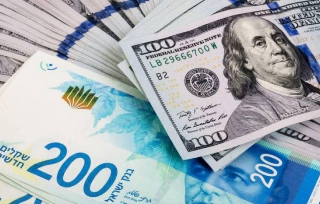 ارتفاع جديد على سعر الدولار مقابل الشيكل اليوم السبت 18 يونيو 2022
