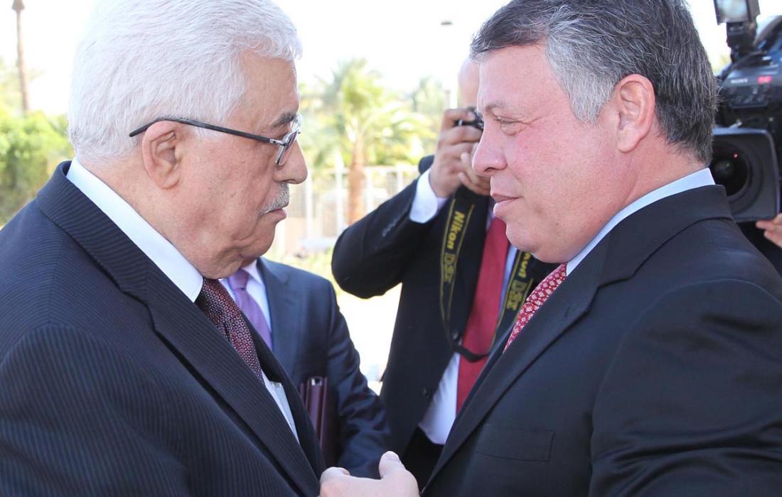 الرئيس محمود عباس والملك عبد الله