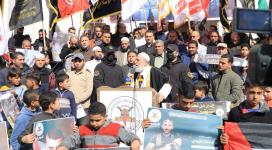 بالصور: حركة الجهاد الاسلامي تنظم مسيرة تضامنية حاشدة في محافظة رفح تضامنآ مع اهلنا في مخيم جنين .