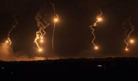 قوات الاحتلال تطلق قنابل إنارة شرق بيت حانون شمالي قطاع غزة