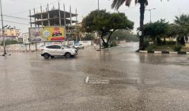 طقس فلسطين: استمرار تأثير المنخفض الجوي وسقوط الأمطار