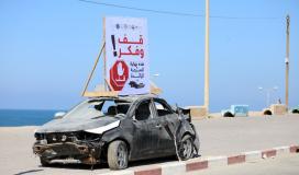 المرور بغزة: وفاة رضيع وإصابة والده في حادث سير وسط القطاع