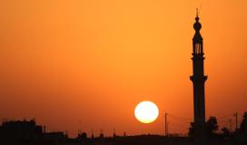 موعد اذان المغرب أول يوم رمضان غزة