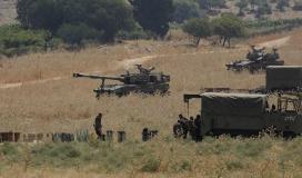 الجيش الاسرائيلي على حدود لبنان .. مناورة اسرائيلية خشية من حزب الله.JPG