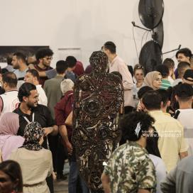 بالصور: الصليب الأحمر يقيم معرضاً بمركز رشاد الشوا وسط غزة بعنوان "الفنون البصرية المعاصرة"