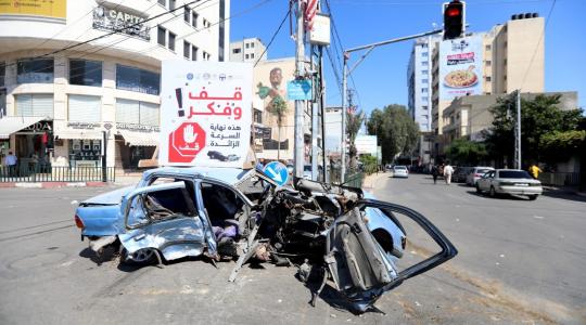 المرور بغزة: 5 إصابات بـ 7 حوادث سير خلال 24 ساعة