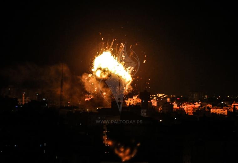 قصف على قطاع غزة اليوم مايو 2023